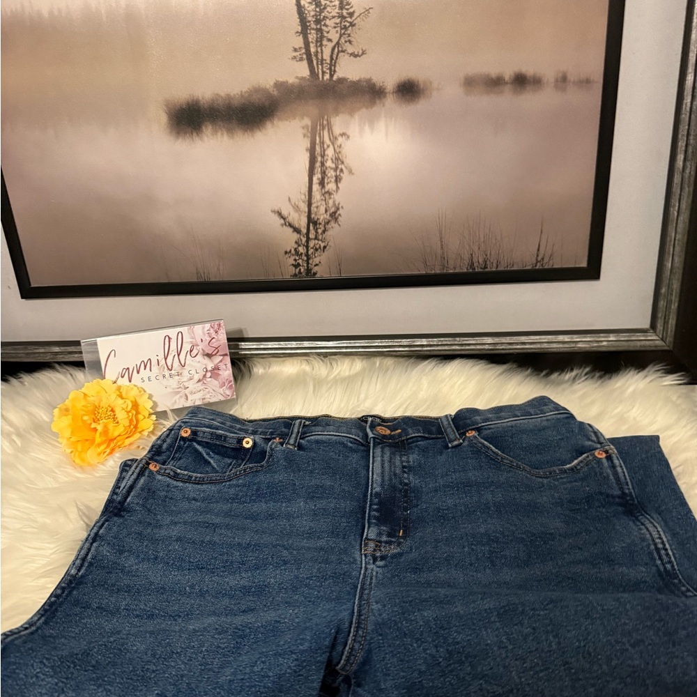 J. Crew Dark Blue High-Rise Women's Jeans